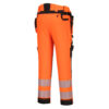 Hi-Vis Detachable Holster Pocket Trousers Orange 32w